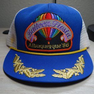 Vintage 1986 Albuquerque International Balloon Fiesta Multicolor SnapBack